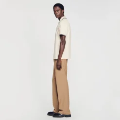 T-Shirts & Polos*SANDRO Polo En Piqué De Coton Greige