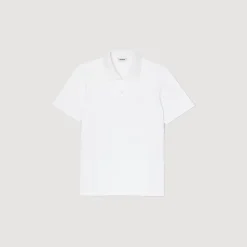 T-Shirts & Polos*SANDRO Polo Fleur En Coton blanc