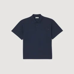 T-Shirts & Polos*SANDRO Polo Fleur En Coton Marine