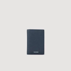 Petite Maroquinerie*SANDRO Portefeuille En Cuir Midnight Blue
