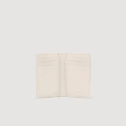 Petite Maroquinerie*SANDRO Portefeuille En Cuir Ficelle