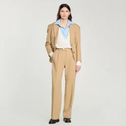 Pulls & Cardigans*SANDRO Pull Col Polo Ecru