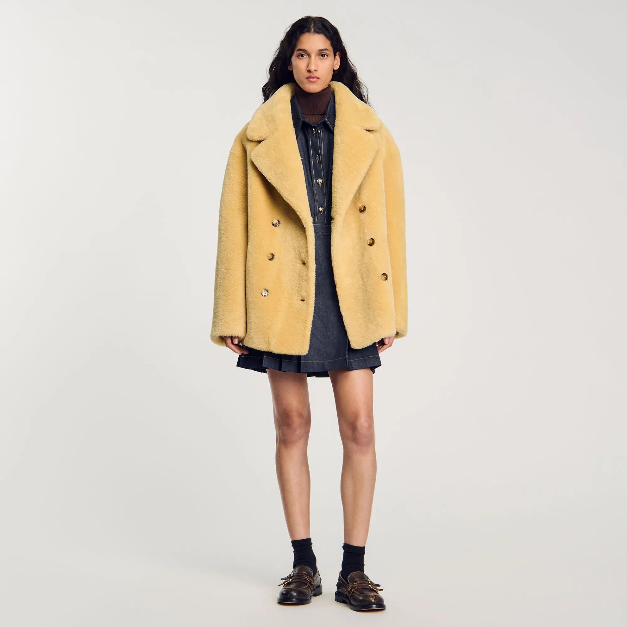 Pulls & Cardigans*SANDRO Pull Col Roulé Marron