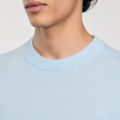 Pulls & Gilets*SANDRO Pull En Cachemire Baby Blue