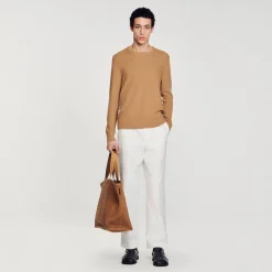 Pulls & Gilets*SANDRO Pull En Laine Camel