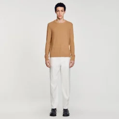 Pulls & Gilets*SANDRO Pull En Laine Camel