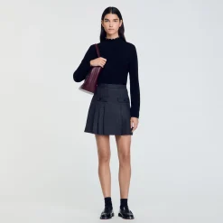 Pulls & Cardigans*SANDRO Pull En Laine Et Cachemire Noir