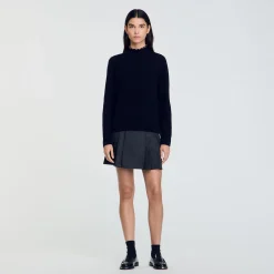 Pulls & Cardigans*SANDRO Pull En Laine Et Cachemire Noir