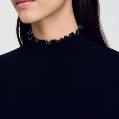 Pulls & Cardigans*SANDRO Pull En Laine Et Cachemire Noir