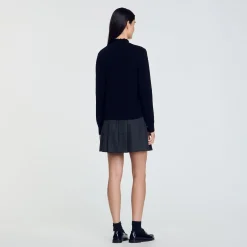 Pulls & Cardigans*SANDRO Pull En Laine Et Cachemire Noir