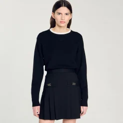 Pulls & Cardigans*SANDRO Pull En Laine Mélangée Noir
