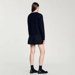 Pulls & Cardigans*SANDRO Pull En Laine Mélangée Noir