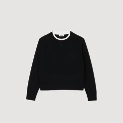 Pulls & Cardigans*SANDRO Pull En Laine Mélangée Noir