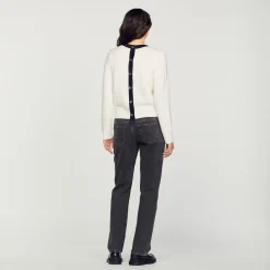 Pulls & Cardigans*SANDRO Pull En Maille Fine Ecru