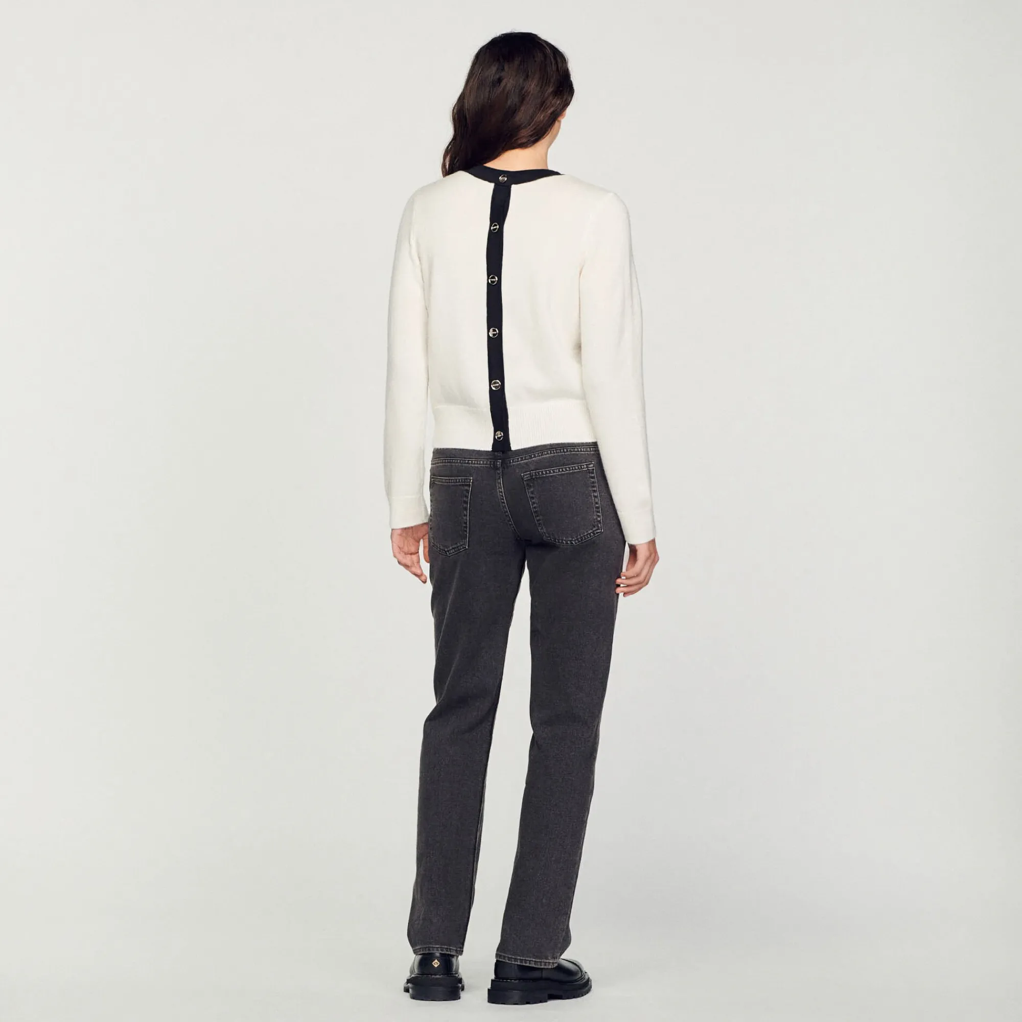 Pulls & Cardigans*SANDRO Pull En Maille Fine Ecru