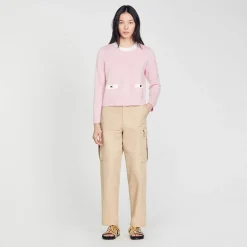Pulls & Cardigans*SANDRO Pull En Maille Fine Rose