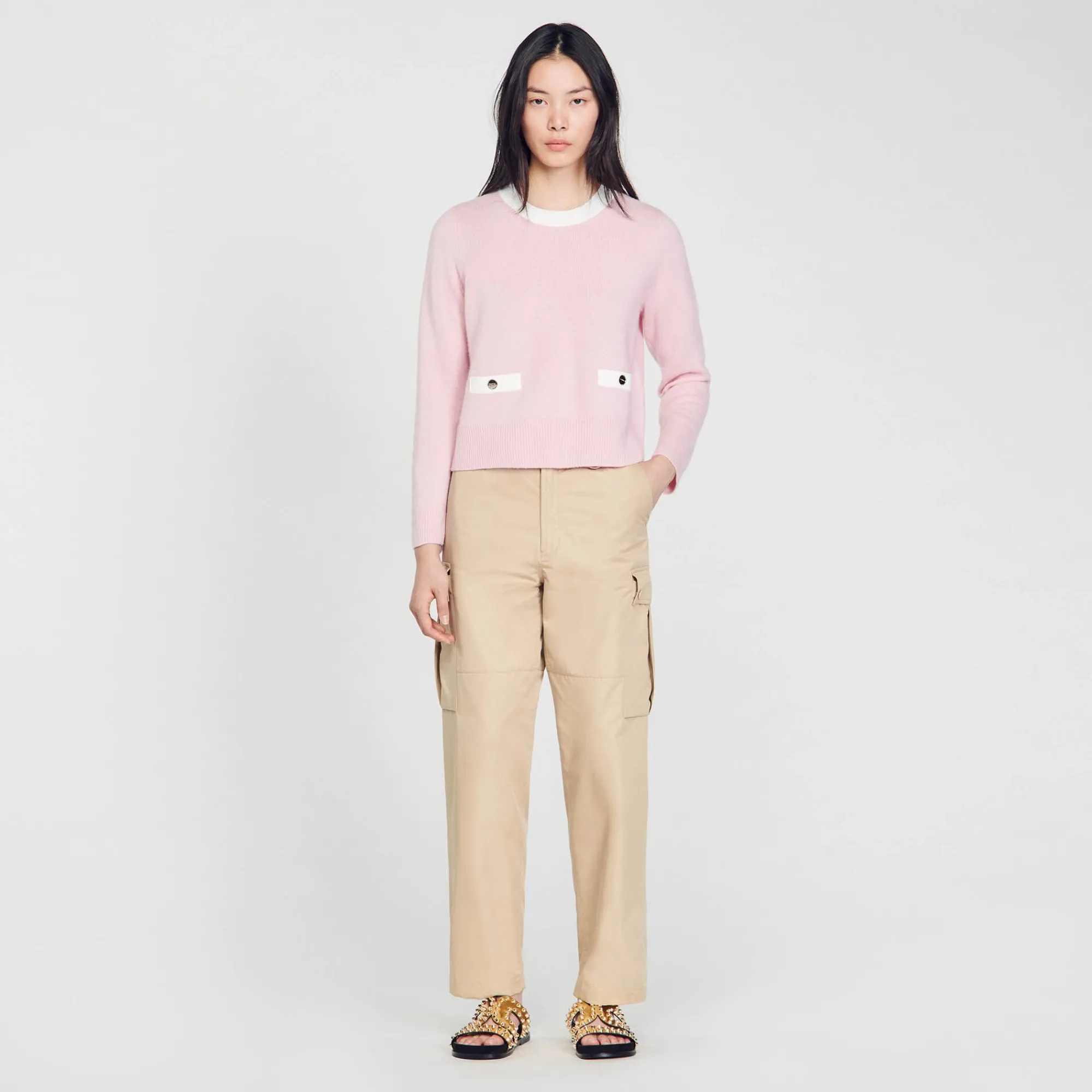 Pulls & Cardigans*SANDRO Pull En Maille Fine Rose