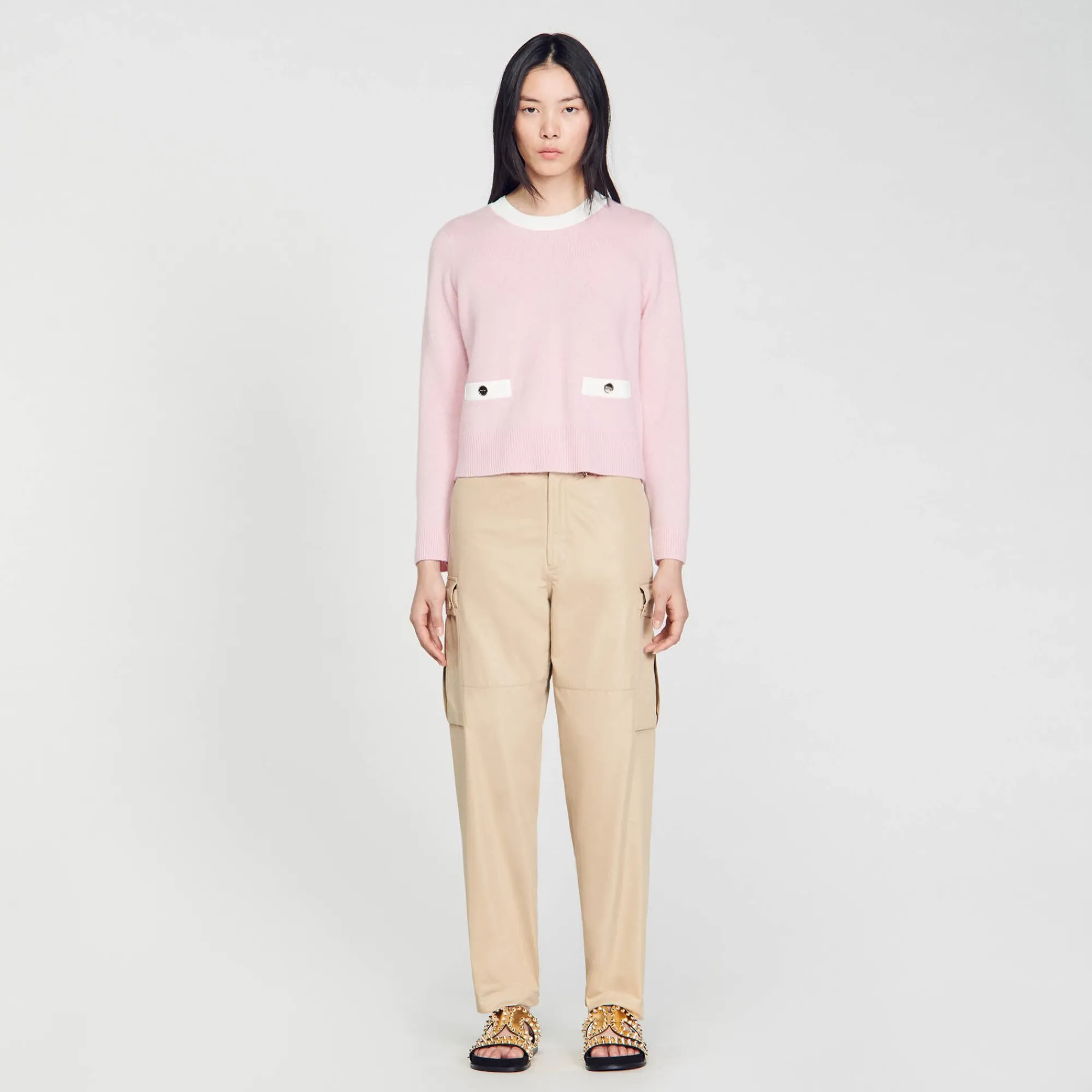 Pulls & Cardigans*SANDRO Pull En Maille Fine Rose