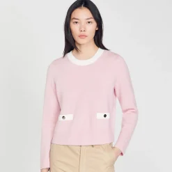 Pulls & Cardigans*SANDRO Pull En Maille Fine Rose