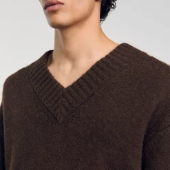 Pulls & Gilets*SANDRO Pull En Maille épaisse Marron