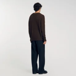 Pulls & Gilets*SANDRO Pull En Maille épaisse Marron