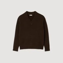 Pulls & Gilets*SANDRO Pull En Maille épaisse Marron