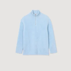Sweats & Joggings*SANDRO Pull En Polaire Bouclée Baby Blue