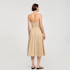 Robes*SANDRO Robe Corset Beige