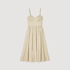 Robes*SANDRO Robe Corset Beige