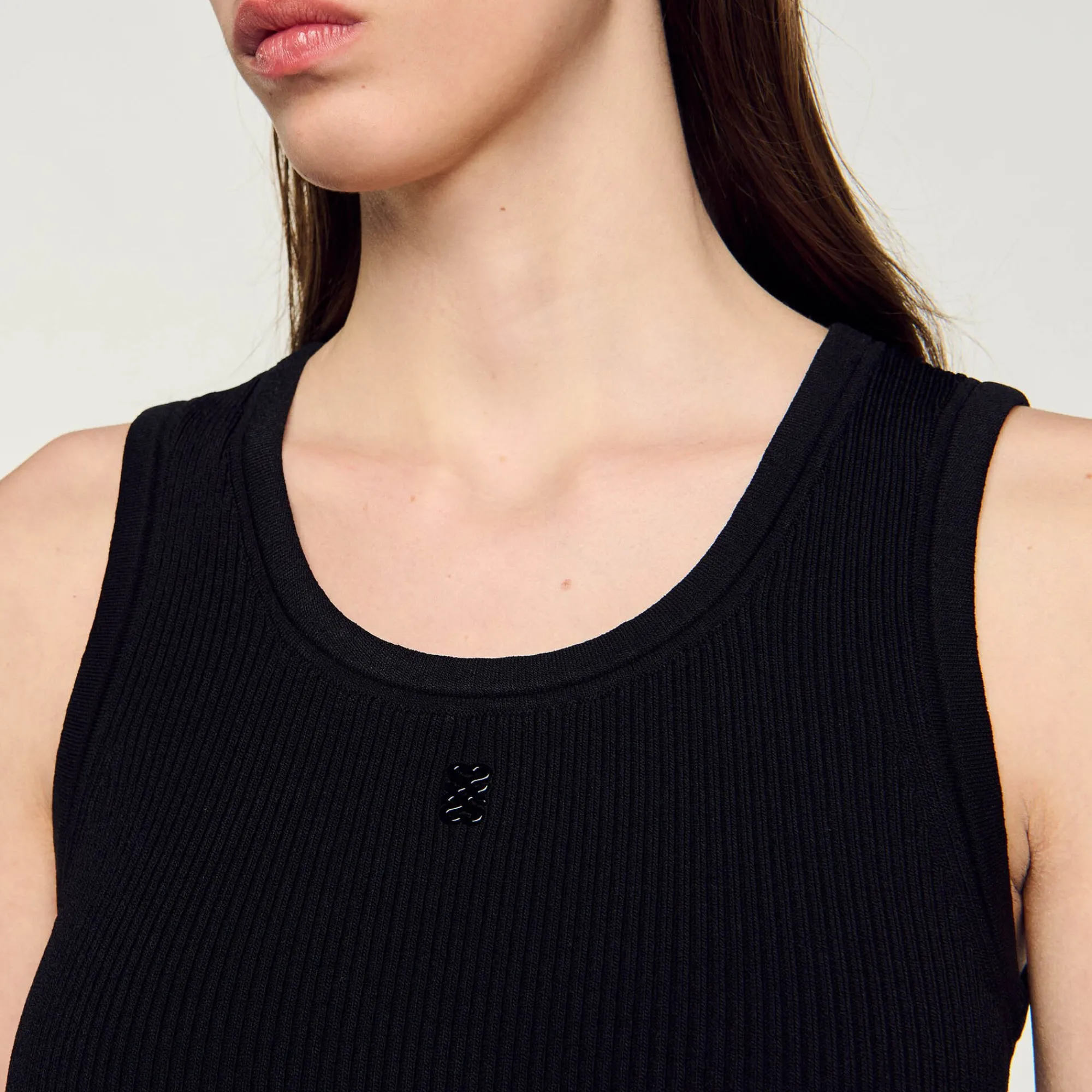 Robes|Ensembles*SANDRO Robe Débardeur Noir