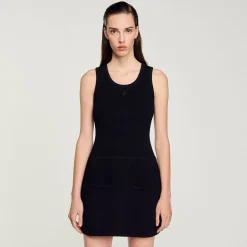 Robes|Ensembles*SANDRO Robe Débardeur Noir