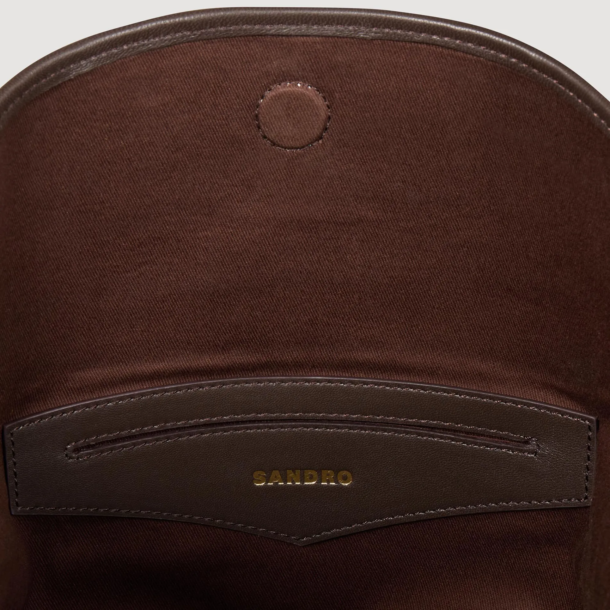 Sacs Porté Épaule|Sacs À Bandoulière*SANDRO Sac Seau TANGOSO En Suède Et Cuir Camel