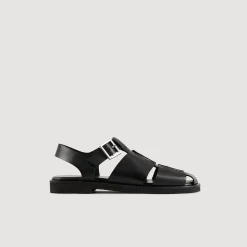 Sandales*SANDRO Sandales En Cuir Noir