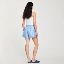 Ensembles|Jupes & Shorts*SANDRO Short à Poches Bleu Ciel