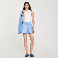 Ensembles|Jupes & Shorts*SANDRO Short à Poches Bleu Ciel