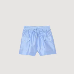Ensembles|Jupes & Shorts*SANDRO Short à Poches Bleu Ciel