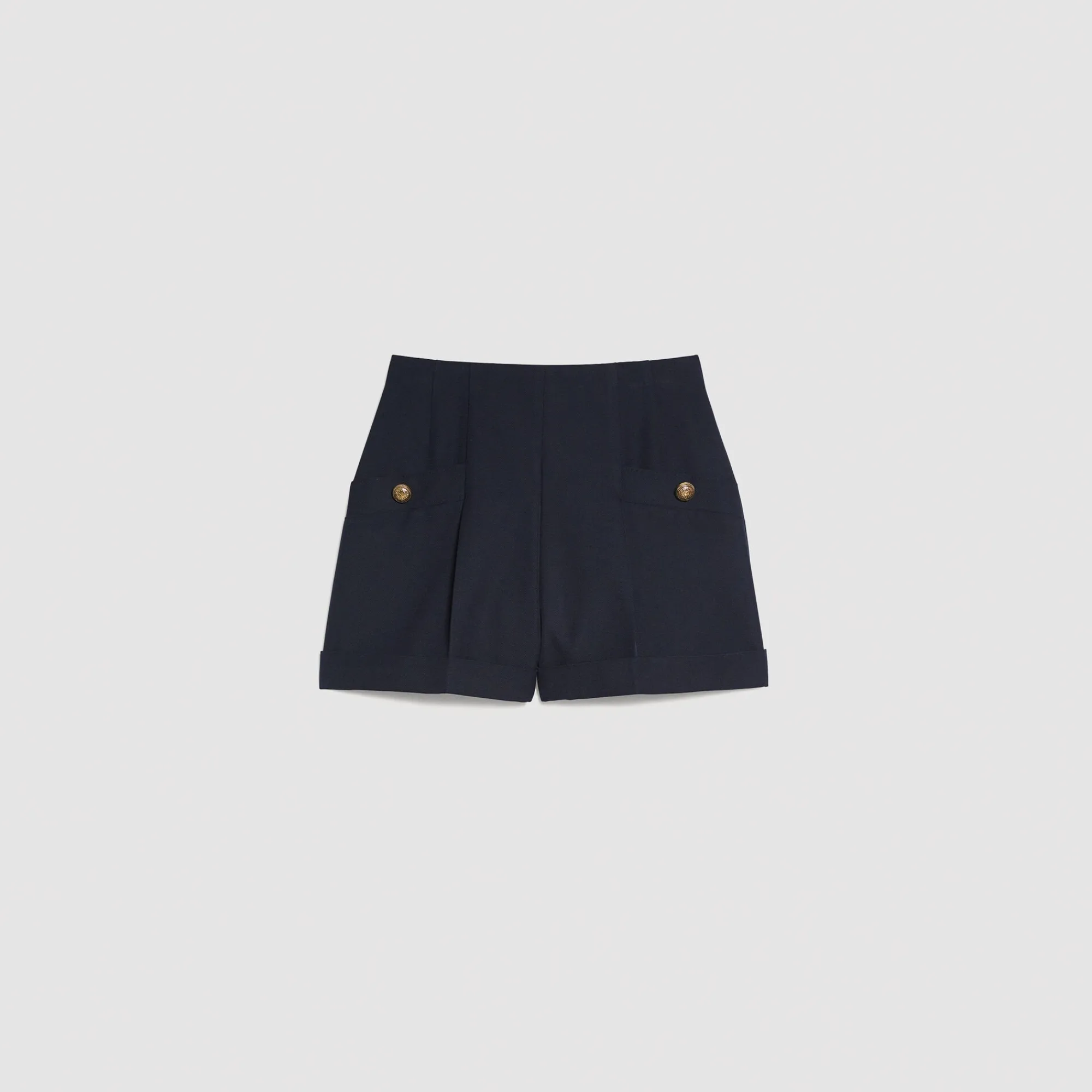Jupes & Shorts*SANDRO Short à Revers Marine