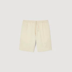 Pantalons & Shorts*SANDRO Short En Coton Beige Clair