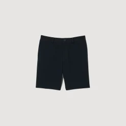 Pantalons & Shorts*SANDRO Short En Coton Bleu