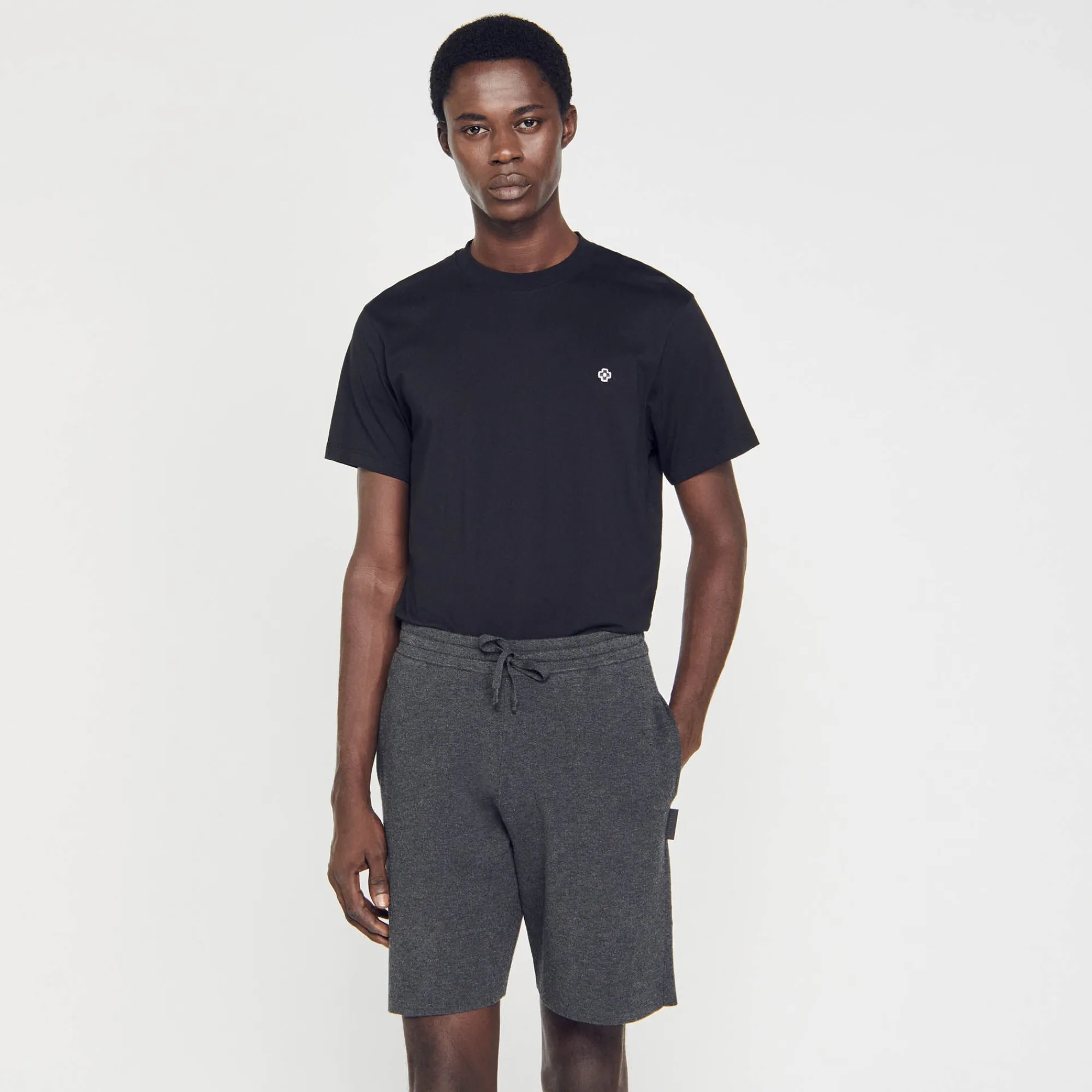 Pantalons & Shorts*SANDRO Short En Jersey gris chiné