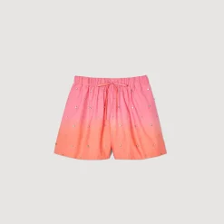Ensembles|Jupes & Shorts*SANDRO Short Strassé Rose / Orange