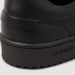 Sneakers*SANDRO Sneakers Basses En Cuir Noir