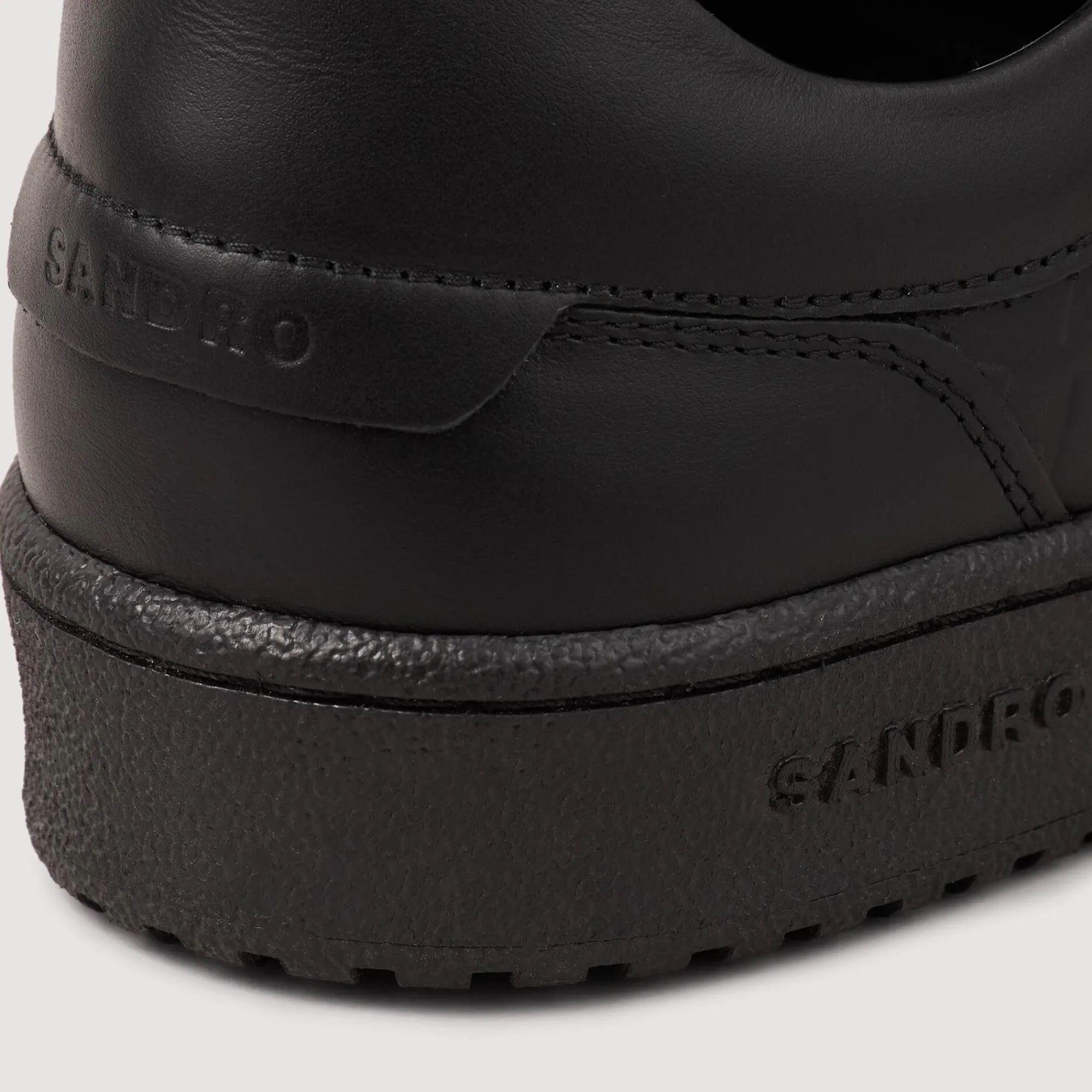 Sneakers*SANDRO Sneakers Basses En Cuir Noir