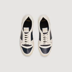 Sneakers*SANDRO Sneakers Basses En Cuir Marine