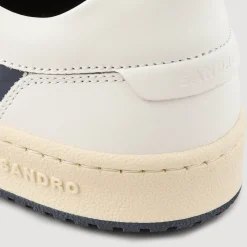 Sneakers*SANDRO Sneakers Basses En Cuir Marine