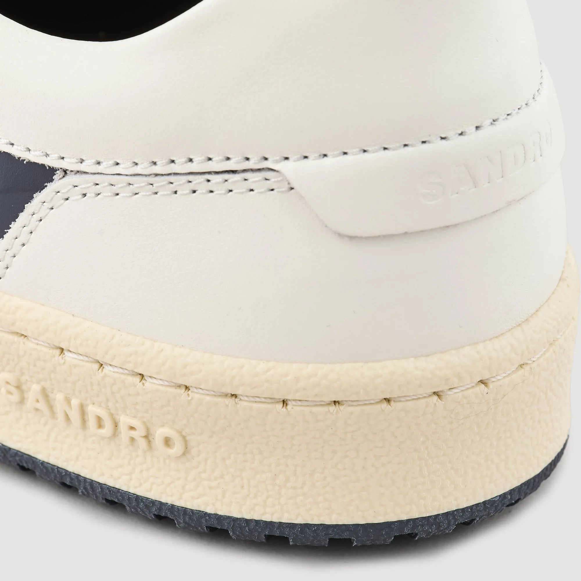 Sneakers*SANDRO Sneakers Basses En Cuir Marine