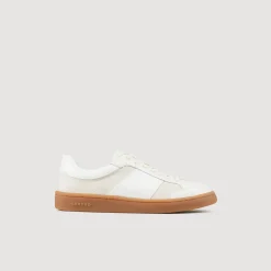 Sneakers*SANDRO Sneakers En Cuir Ecru