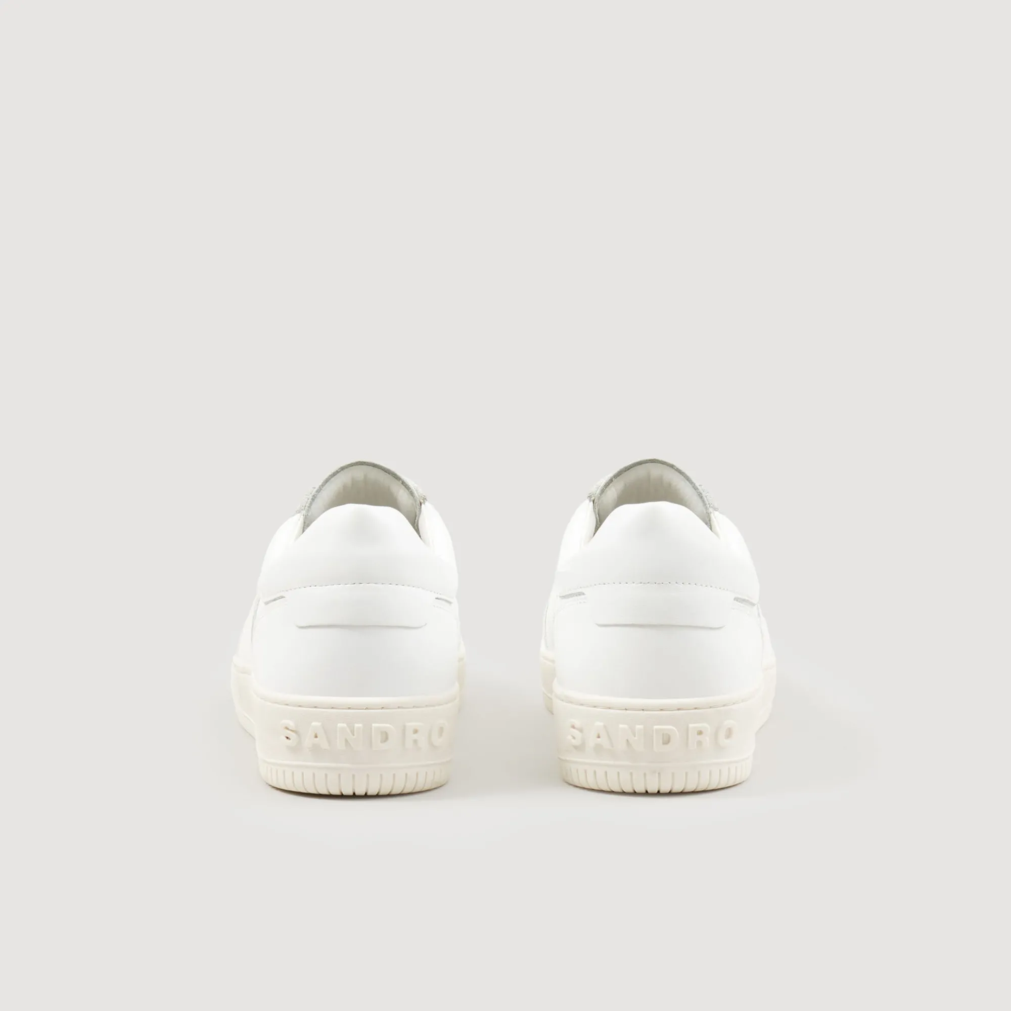 Sneakers*SANDRO Sneakers En Cuir De Tannerie Certifiée blanc