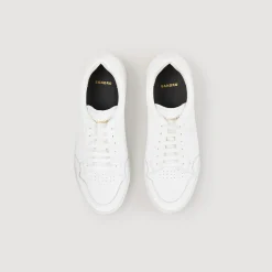 Sneakers*SANDRO Sneakers En Cuir Embossé Square Cross blanc