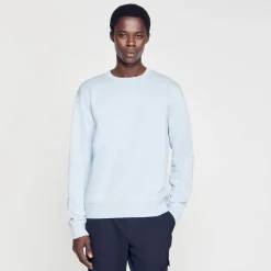 Sweats & Joggings*SANDRO Sweat Molletonné Brodé Bleu Ciel